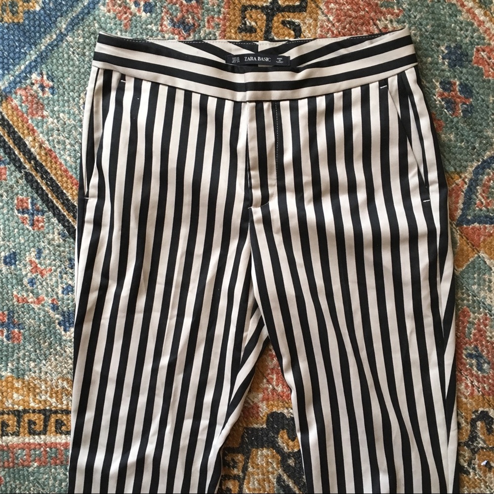 ☕️ Striped Sleek Trousers, Punk Formal, Goth